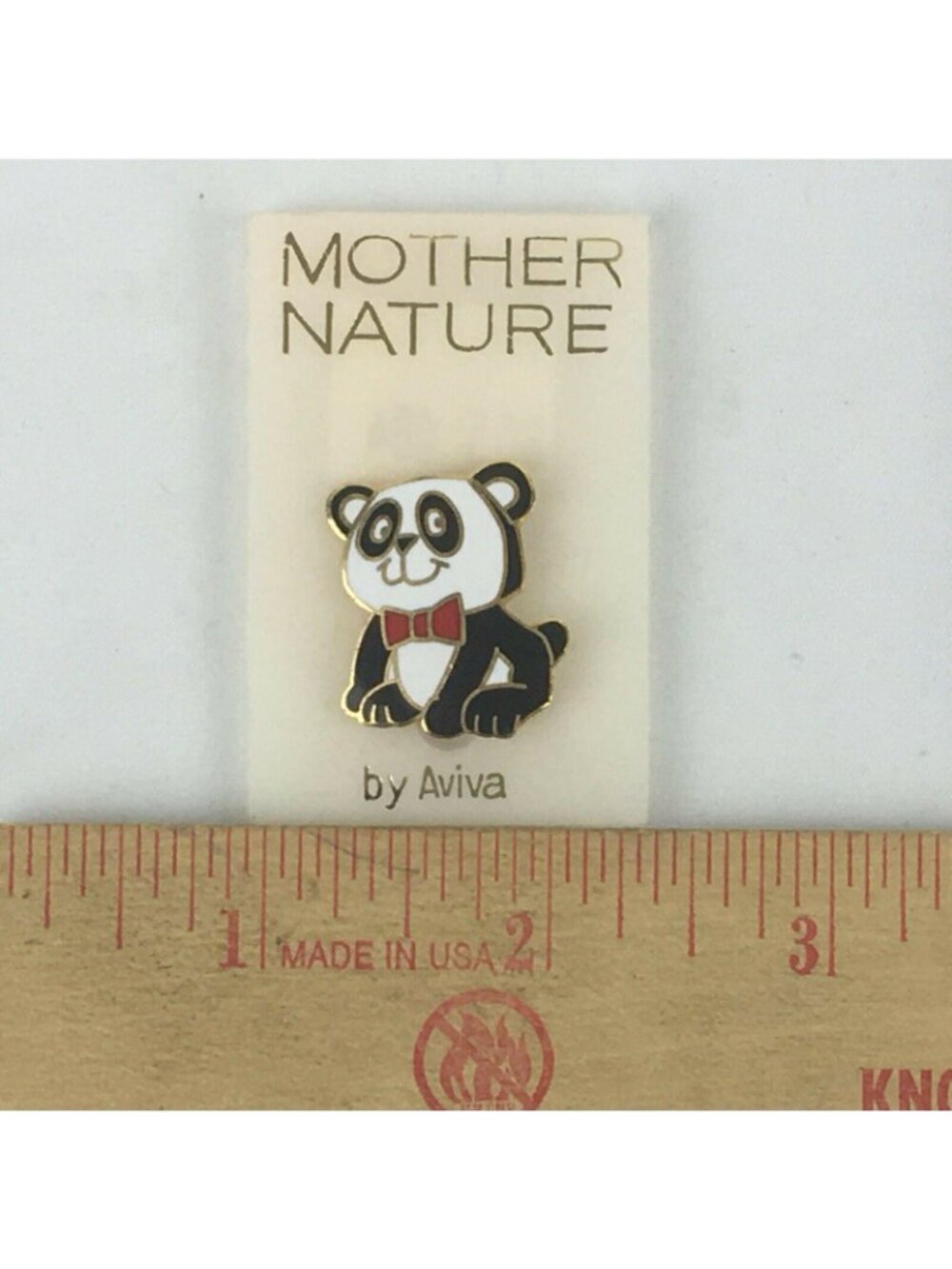 Vintage New Mother Nature by Aviva Panda Bear Pin
